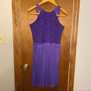 Purple mini dress